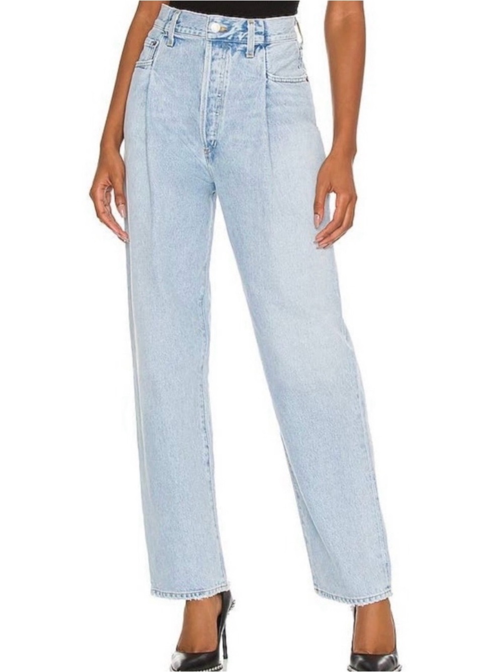AGOLDE Fold Waistband Jean Sideline wash Light
Blue Size 29
